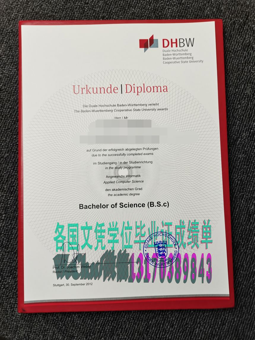 哪里可以制作巴登符腾堡州立合作大学学位证书